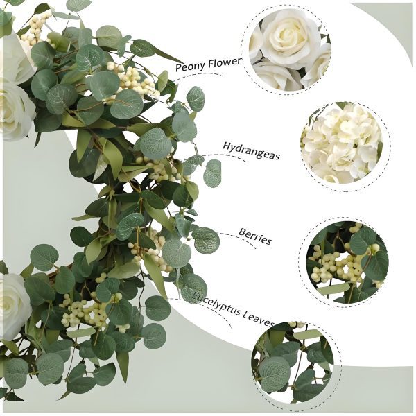 artificial white peony