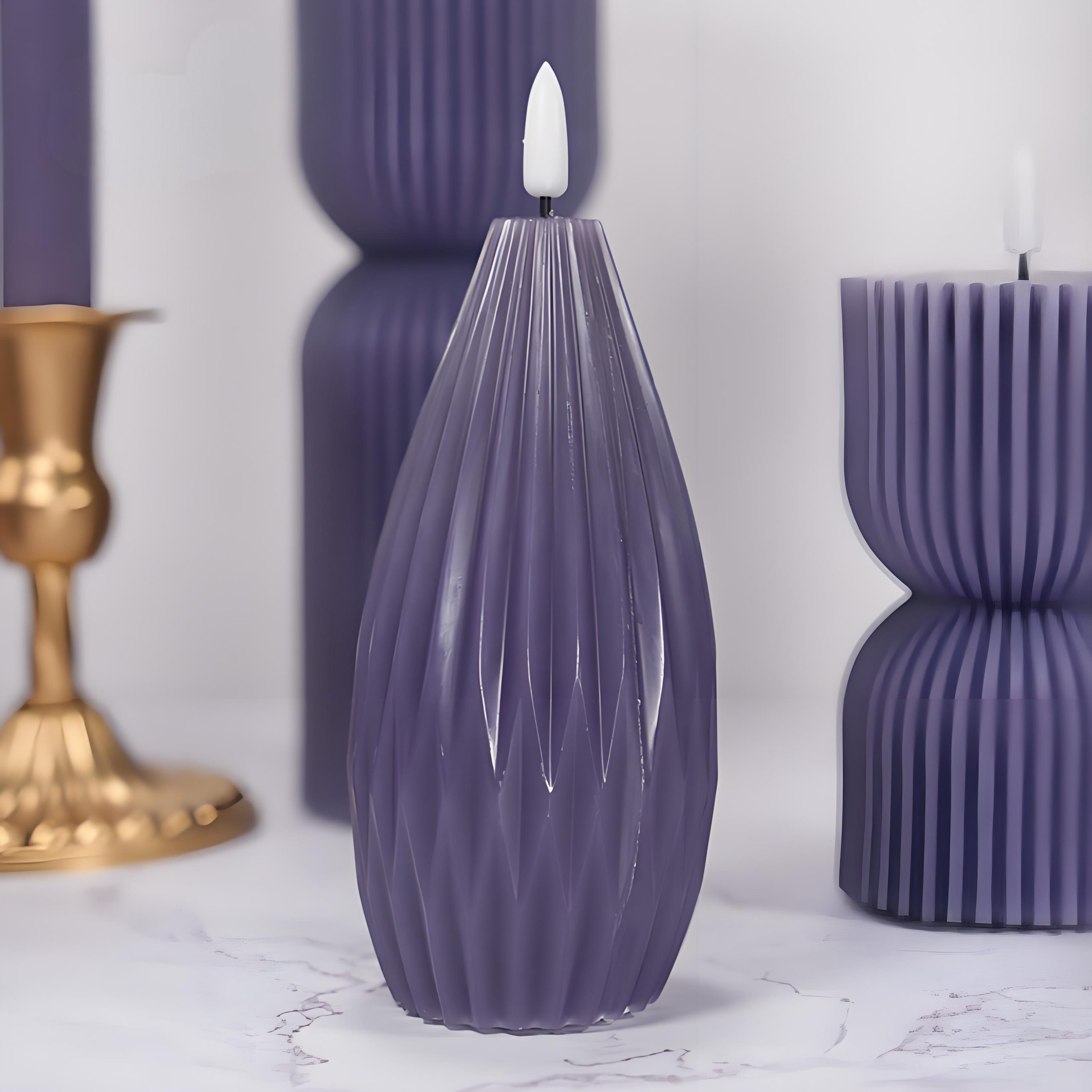 purple candles