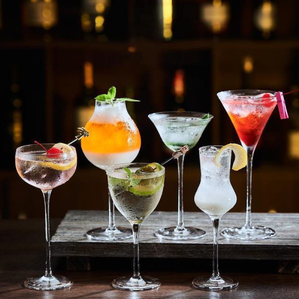 cocktail glasses