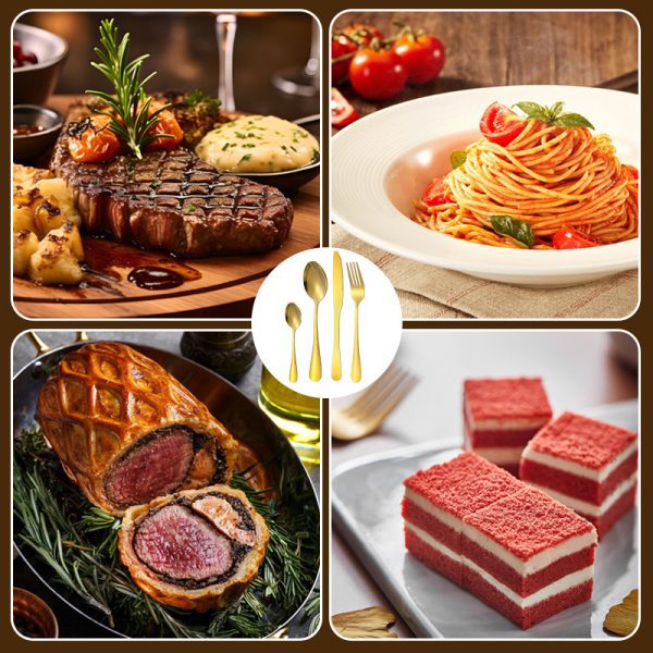 modern stainless steel tableware