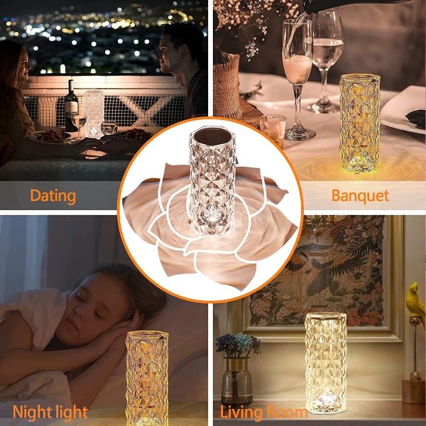 Rechargeable Rose Lamp