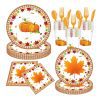 Thanksgiving Theme Disposable Tableware Set