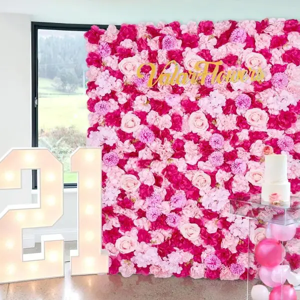 Artificial Flower Backdrop