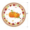 pumpkin and maple leaf tableware