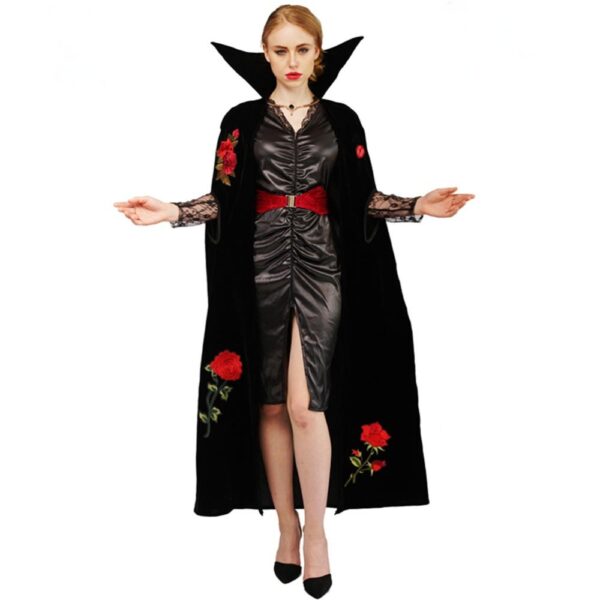 Rose Embroidered Vampire Costume
