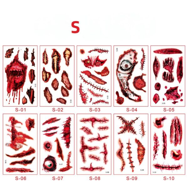 Cosplay Scar Stickers,