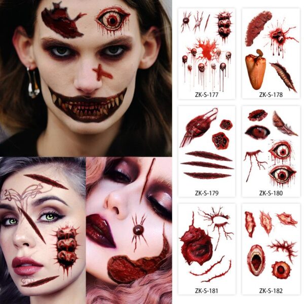 Scary Face Stickers