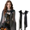 Black Fur Collar Cloak
