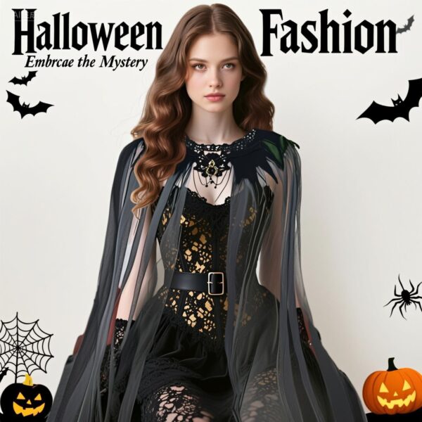 Halloween Feather Cape