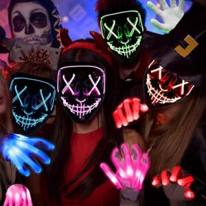 Led Glowing V For Vendetta Mask