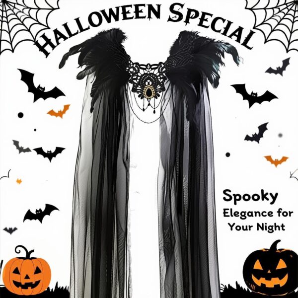 Mesh Gothic Cape,