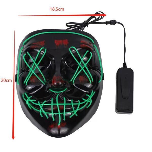 Flashing El Wire Mask