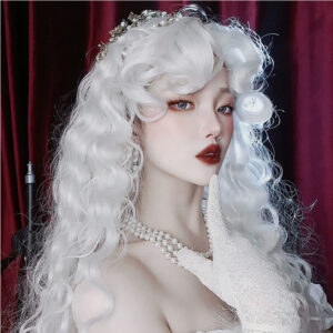 Women’s White Gypsy Rose Long Wig