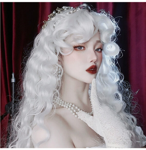 Women’s White Gypsy Rose Long Wig