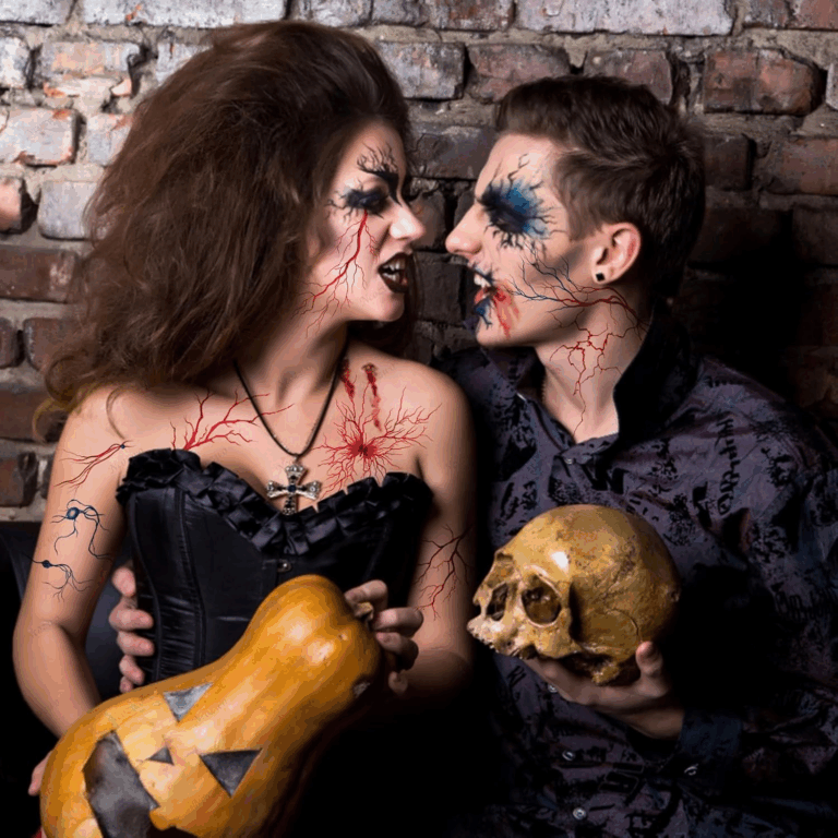 Halloween makeup tattoos
