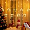 Christmas Star Ring Curtain Light