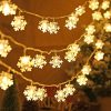 Led Snowflake String Lights For Christmas