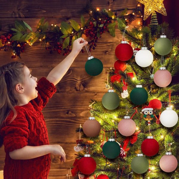 Luxury Velvet Flocked Christmas Ornaments