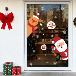 Santa Window Clings