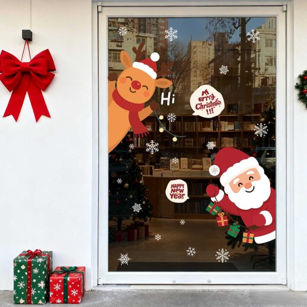 Santa Window Clings