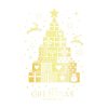 Golden Gift Window Sticker