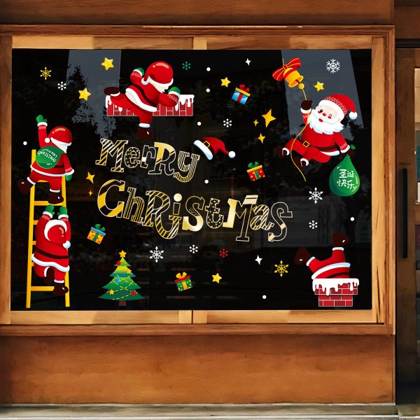 Holiday Santa Window Cling