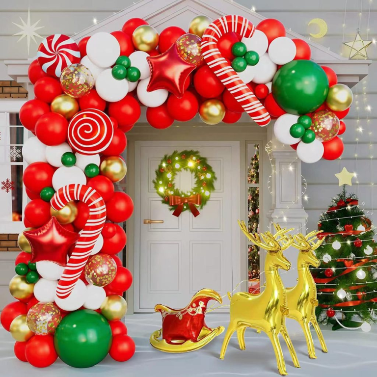 Christmas party balloons