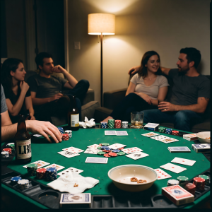 Complete Poker Game Night Setup With Accessories