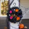 Black Halloween Wreath