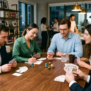Elegant Adult Party Games Setup For Corporate Team Building