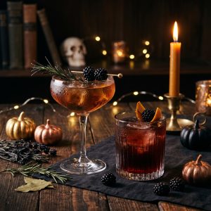 Halloween Drinks Setup For Couples At Home