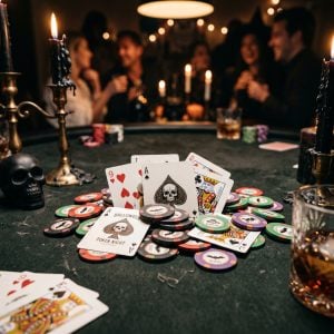 Halloween Poker Party Table