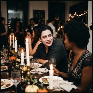 Halloween Dinner Party Makeup