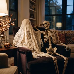 Indoor Halloween Ghost Skeleton Decor