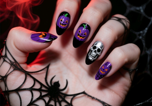 Halloween press-on nails